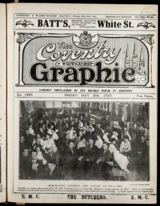 cover page of Coventry Graphic published on May 30, 1919